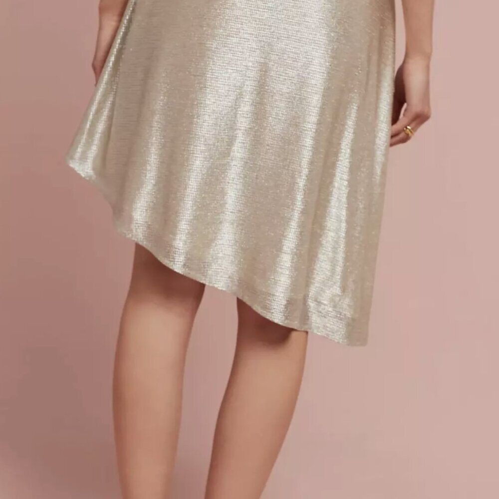 NWT Anthropologie Marcia Metallic Skirt by ISLA MAUDE - Picture 3 of 6
